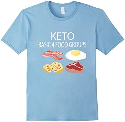 Mens Keto Diet Low Carb High Fat Pig Butter Funny Gift T shirt Large Baby Blue