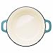 Zelancio Cookware 6 Quart Enameled Cast Iron Dutch Oven Cooking Dish with Self-Basting Lid, Teal