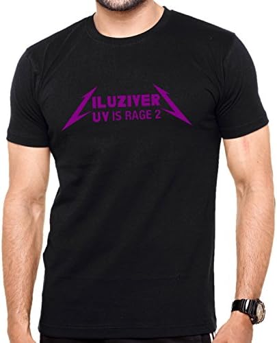 All Seasons Creations LIL Uzi Vert Luv Is Rage 2 New Album T-Shirt (Black/Purple, Medium)