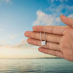 MONOOC Dainty Lowercase D Letter Necklace, 14K