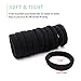 CYWLIFE 12-14MM Large Hair Ties Bands for Women Girls Men for SUPER Thick Curly Heavy Hair, 20 PCS Black, No Crease Seamless Ponytail Holders Scrunchie, No Damage No Slip Soft Hair Elastics