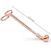 DANGSHAN 3 in 1 Candle Accessory Set - Candle Wick Trimmer, Candle Wick Cutter, Candle Snuffer Extinguisher, Candle Wick Dipper with Gift Package for Candle Lovers (Rose Gold)
