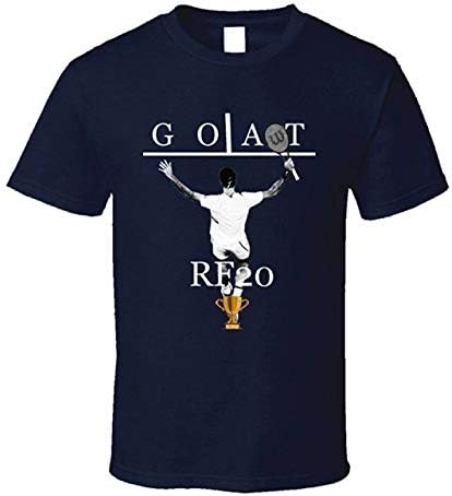 Roger Federer Goat Tennis 20 Grand Slams Cool Fan T Shirt Navy