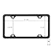 Grand General 60414 Matte Black Powder Coated License Plate Frame with 4 Holes