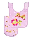 Eric Carle Girl’s The Very Hungry Caterpillar Bib and Burp Cloth Set