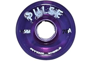 ATOM SKATES Outdoor Quad Roller Wheels 78A ATOM PULSE 65x37 Purple / 1 Pack - 4 Wheels