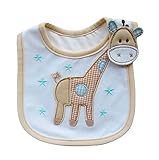 Cute Cartoon Pattern 3 Layer Toddler Baby Waterproof Saliva Towel Baby Bibs (Giraffe Pattern 2)