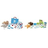 Product Bundle Melissa & Doug Plush Pet Care 2-Pack - Pet Vet (24 pcs), Feeding and Grooming (24 pcs) Book