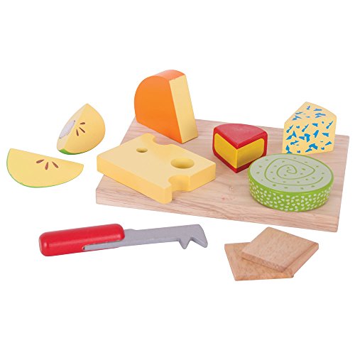 Bigjigs Toys Cheese Board Set - Wooden Play Food