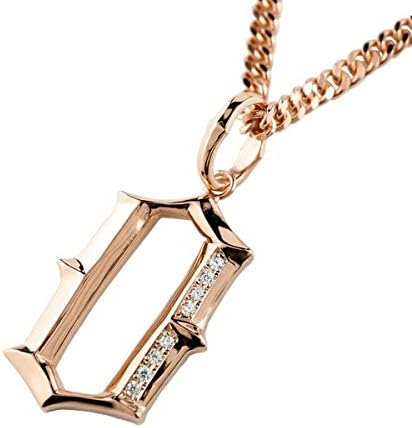 メンズ 大きい 送料無料 数字 ナンバー 0 ラッキーナンバー ペンダントトップ 18金 ピンクゴールド ネックレスチェーン無し ダイヤモンド