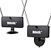 (2020 New Model) Luxtronic Indoor Mini TV Antenna, 40 Miles Signal Reception for 1080P, VHF and UHF, Get Local Channels for Smart TV, HDTV and TV Turner with Multi-Positioning Suction Cup- Black