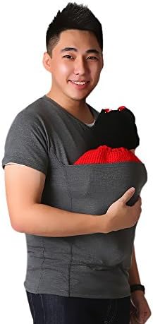 Marolaya Kangaroo Dad Multi-Functional Clothes Round Neck Casual T-Shirt Menswear