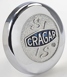 Cragar 09094 Blue Cragar Logo Bolt-On Center Cap