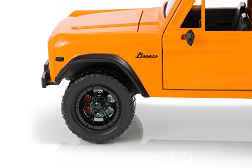 NEW 1:24 W/B JADA TOYS JUST TRUCKS COLLECTION - ORANGE 1973 FORD BRONCO Diecast Model Car By Jada Toys
