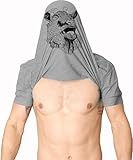 Mens Ask Me About My Goat T Shirt Flip Up Funny Farm Animal Tee for Guys Heather Grey