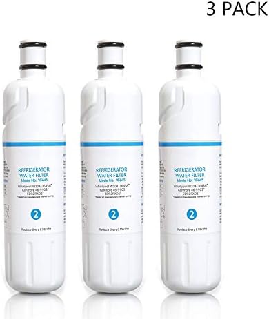 DIDAWATER Refrigerator Water Fiter Compatible with Whirlрооl W10413645A EDR2RXD1 Kenmore 9082,9903,P6RFWB2 Water Filter Cap 3PACK