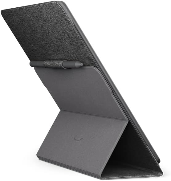 Custodia in tessuto per Amazon Kindle Scribe, con copertina pieghevole e aggancio magnetico | Compatibile solo con Kindle Scribe | design leggero e sottile | Nero