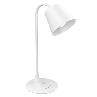 LED Schreibtischlampe VAVA Tischlampe 3 Farbmodi, Stufenweise Abdunkelung mit traditionellem Glühbirnen-Design, Energie-Effiz