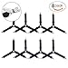 AE Life Bed Sheet Straps, 8 Pack Adjustable Triangle Heavy Duty Elastic Sheet Clips Corner Gripper Holder Fasteners for Fitted Bed Sheets, Mattress Pad Covers, Sofa Cushion - Black