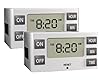 Stanley 38425 TimerMax Digislim Daily Digital Indoor Lamp Timer, White, 2-Pack Stanley 38425 TimerMax Digislim Daily Digital Indoor Lamp Timer, White, 2-Pack