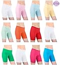 Sexy Basics Womens 12 Pack Sheer & Sexy Cotton Spandex Boyshort Yoga Boxer Briefs (3XL, CPK2)