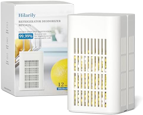 Strongest Refrigerator Deodorizer Odor Eliminator - 24h Fast Odor Removal, 12Months Long-Lasting Freshness, Non-Toxic Formula,1 pack