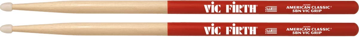 Vic Firth - American Classic® Drumsticks 5BNVG Vic Grip - American Hickory - Nylon Tip