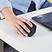 Anker Wireless Mouse, Ergonomic USB 2.4G Wireless Vertical Mouse with 3 Adjustable DPI Levels 800/1200 / 1600 and Side Controls, Black