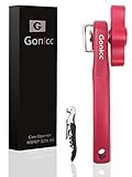 Gonicc Professional Smooth Edge Can Opener, 18/10 Food-Safe Stainless Steel, Comfortable to grip, Dishwasher Safe, Ergonomically designed handle.