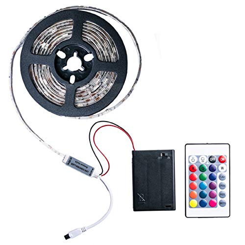 Battery Powered Led Strip Lights，Geekeep Waterproof Flexible LED Light