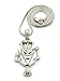 The Amazing Jeckel Brothers Clown Hip Hop Pendant w/ 24" Box Chain Necklace - Silver-Tone