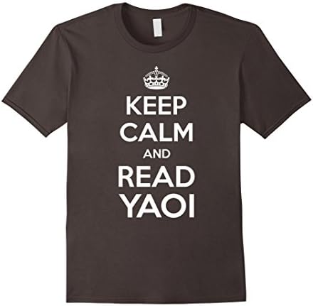 Men's Yaoi Shirt - Keep Calm And Read Yaoi Medium Asphalt