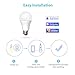 meross Smart Wi-Fi LED Bulb, Multiple Colors, RGB, 60W Equivalent, Compatible with Alexa, Google Assistant and IFTTT, E26 Light Bulb, No Hub Required