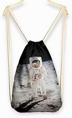 Pixel backpack - 2016 Womens Galaxy/Cat/Unicorn 3D Print Rope Backpack Bucket Canvas Bags Satchel style Astronauts