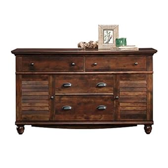 Sauder Harbor View Dresser Curado Cherry Finish Beachfront Decor