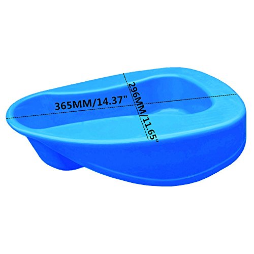 YUMSUM Large Stack-able Smooth Contoured Bedpans (1 PACK)