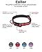 HALTI Comfort Collar - Nylon and Neoprene-Padded Comfy Dog Collar, Reflective, Easy to Fit & Use. Colorful two-tone design, Suitable for Large Dogs (Size L, Red)