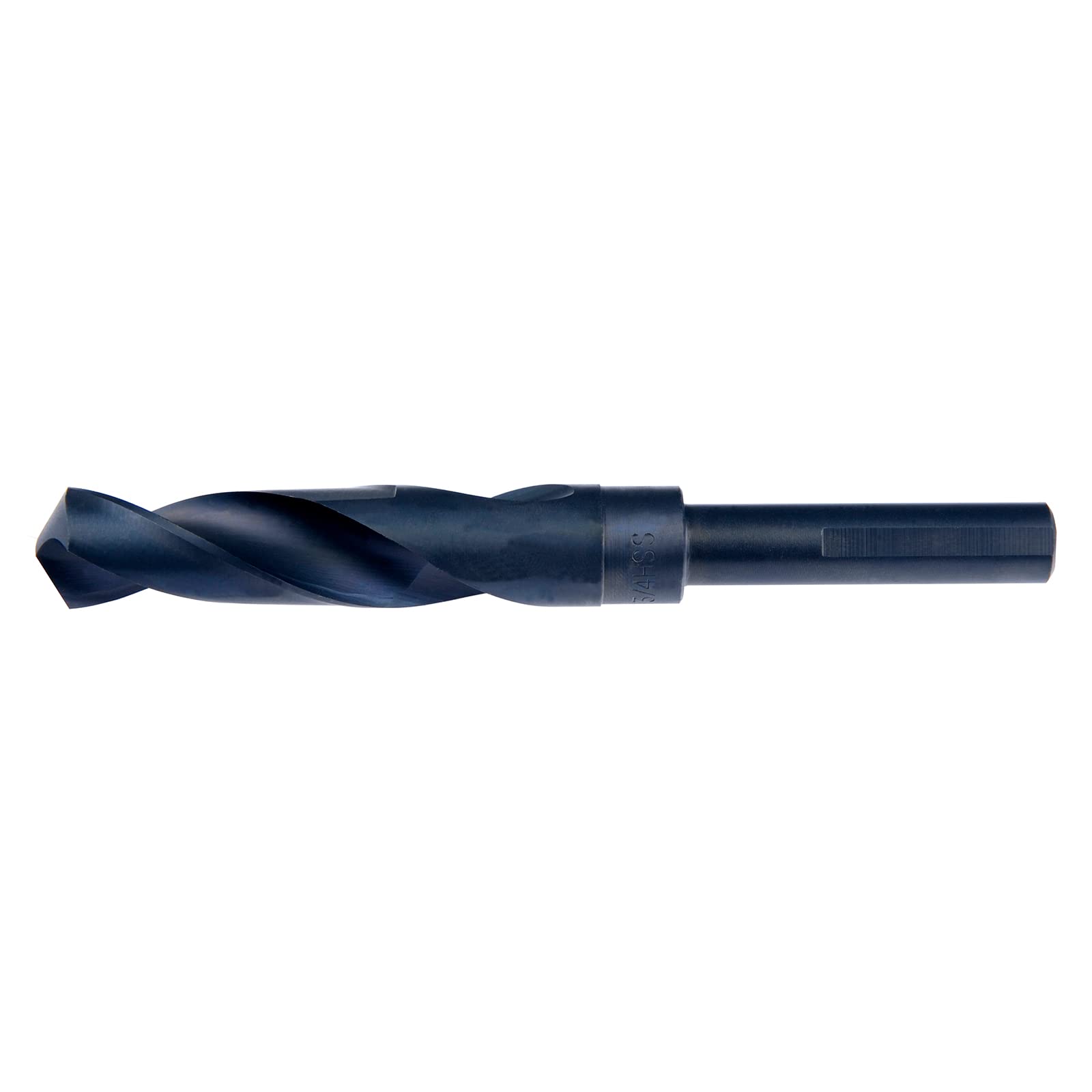 MaxTool 9/16" Silver and Deming Drill Bit (Prentice); HSS M2; 118° Point; 6" OAL 1/2" Reduced Shank Black Oxide; 3-Flat on Shank; SD02B03R036