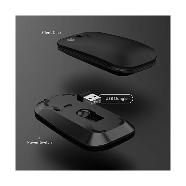 Wireless-Keyboard-and-Mouse-Combo-Jelly-Comb-Full-Size-Rechargeable-USB-Keyboard-and-Mice-Set-Qwerty-UK-Layout-for-PCLaptopComputer-with-WindowsLinux-System-24-G-Wireless-Space-Gray Wireless Keyboard and Mouse Combo, Jelly Comb Full Size Rechargeable USB Keyboard and Mice Set Qwerty UK Layout for PC…