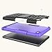 NOKEA Heavy Duty High Impact Resistant Armor Protection Cover Anti Slip Kickstand Feature Skin Case Work with Fire 7 Tablet with Alexa (7th Generation, 2017 Release)(Purple)