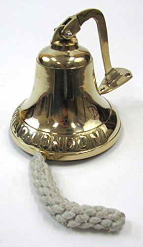 Six-Inch-Indooroutdoor-Brass-Bell-with-Wall-Mount