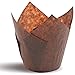 Tulip Baking Cupcake Liners: 100 Liner Count Cupcake and Muffin Wrappers (Brown)