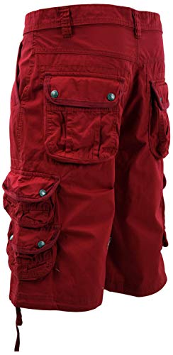 ChoiceApparel Mens Cargo Shorts (42, 333-Red) - Thumbnail 4