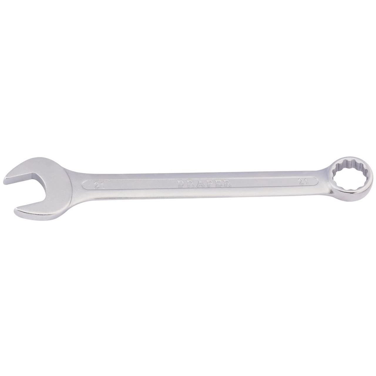 Draper Redline 21mm Spanner | Metric Combination Hand Tool | CRV Steel Chrome Plated | 68069