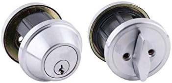 MaxGrade DB20026D Grade 2 Commercial Single Cylinder Deadbolt, Keyed 1 Side, Satin Chrome