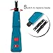 Vastar Network Wire Punch Down Impact Tool with Two Blades - 110 and BK & Network Wire Stripper