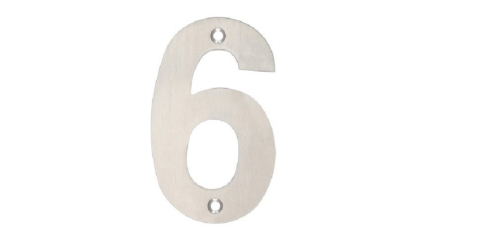 Stainless Steel Number '6/9' 75mm by Zoo Hardware