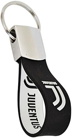 Juventus Keychain in Rubber New Logo - Official Product