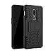 Oneplus 6 Case,Osophter Dual Layer Shock-Absorption Armor Cover Full-body Protective Case with Kickstand for Oneplus 6 A6003 (Black)