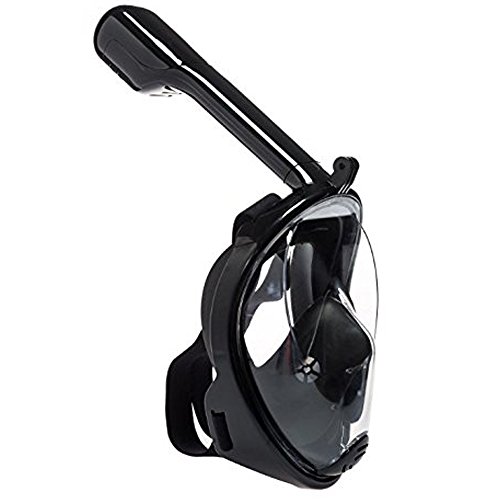 180° Seaview Snorkel Mask,Snorkel Mask Foldable, Dry Top Set Anti-fog Anti-leak for Adults & Kids(L/XL , Black) - Thumbnail 7